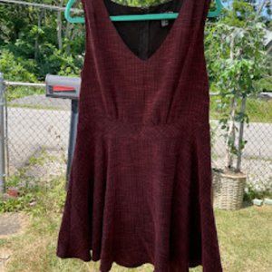 Pink and Black Plus Forever 21 Skater Sleeveless Dress